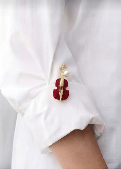Violin Brooch
