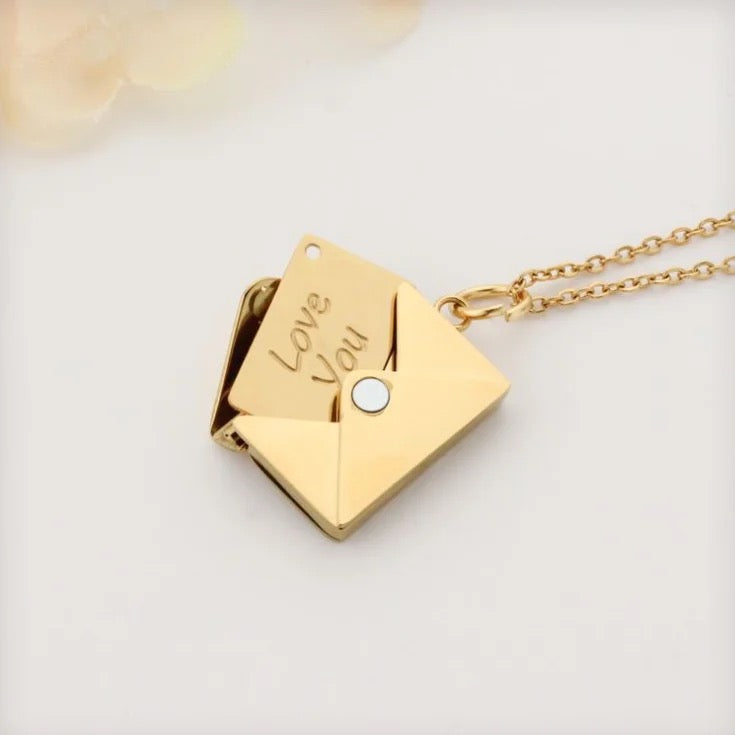 Envelope Pendant Necklace