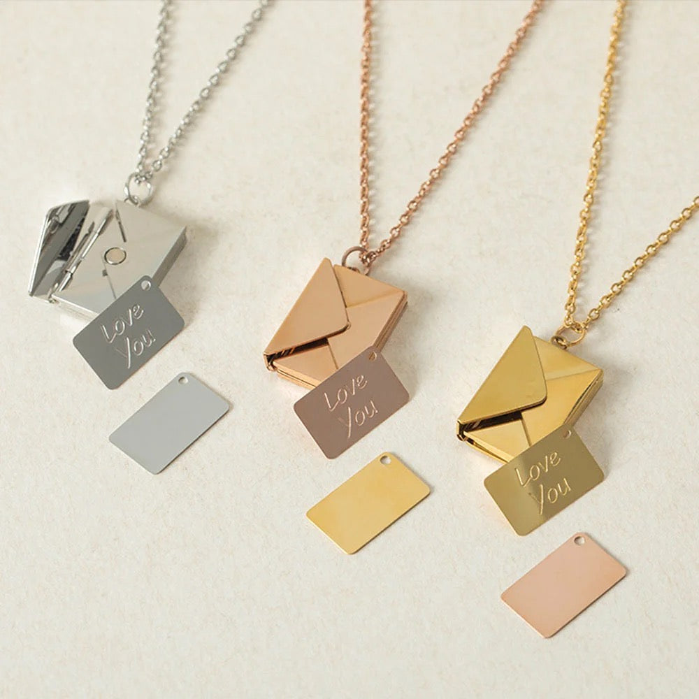 Envelope Pendant Necklace