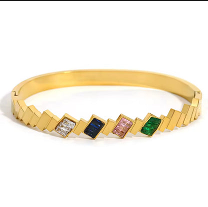 Colored Disc Bangle