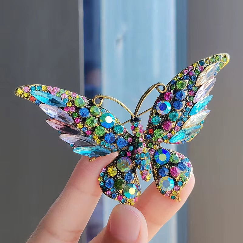 Rainbow Butterfly Brooch