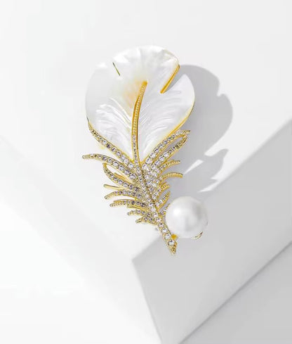 Feather Brooch