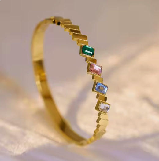 Colored Disc Bangle
