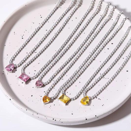 Boho Tennis Necklace