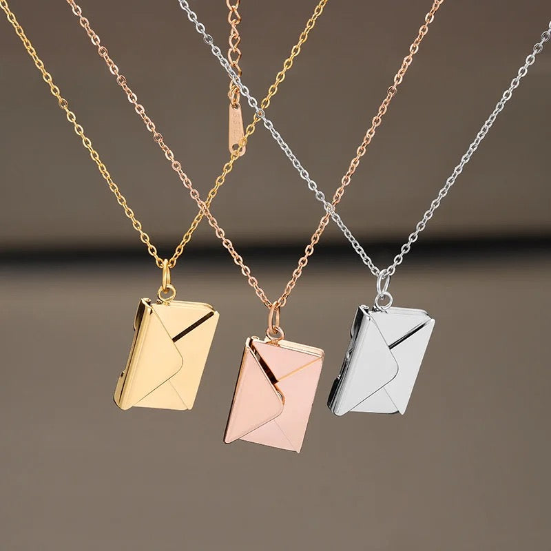 Envelope Pendant Necklace