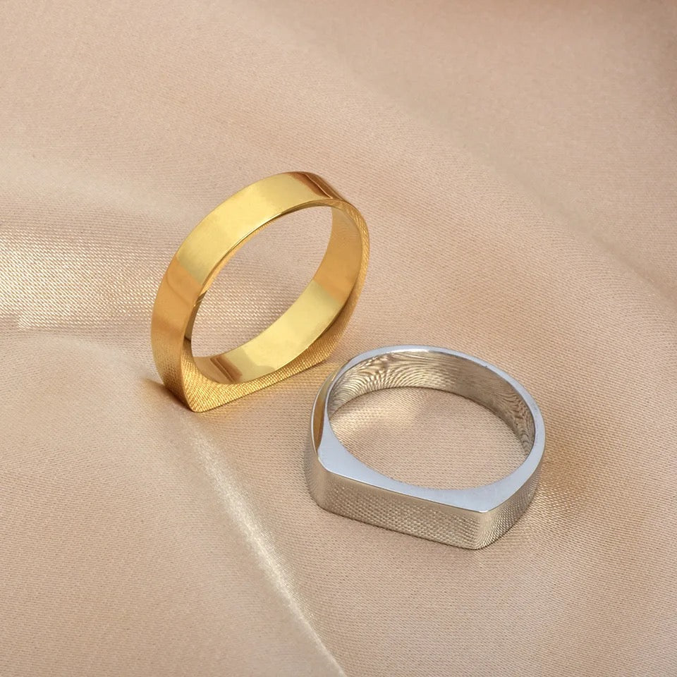 Flat Plain Square Ring