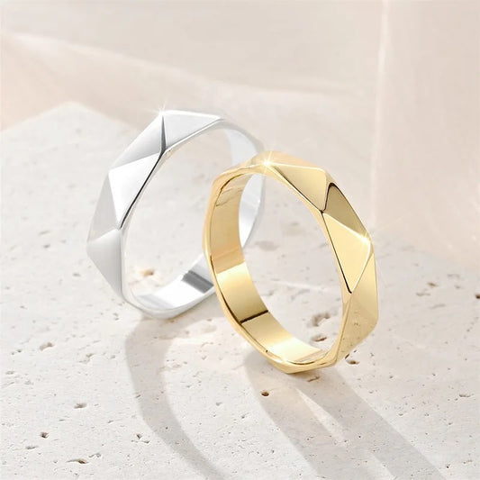 Rhombus Cut Rings