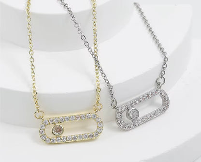 Parallel Pendant Necklace