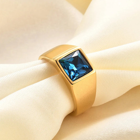 Retro Royal Blue Ring