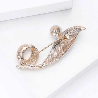 Ribbon Swirl Brooch