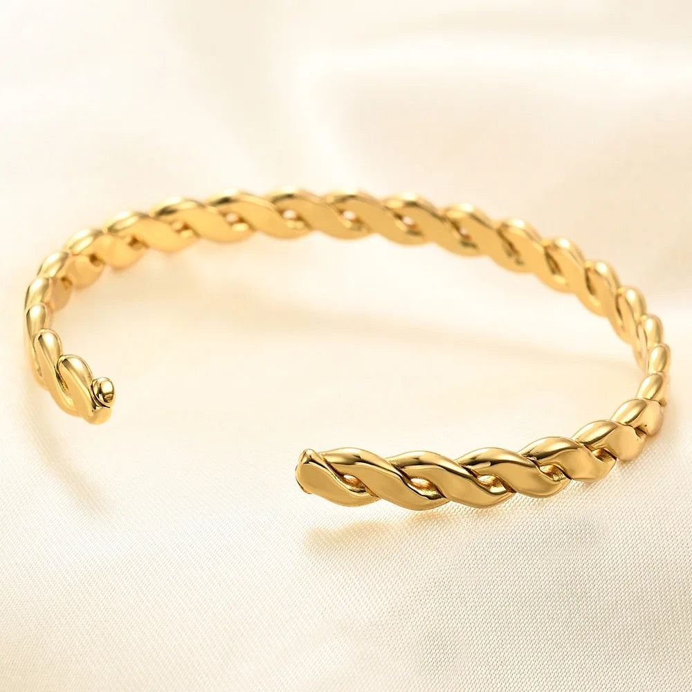 Twisted Open Bangle