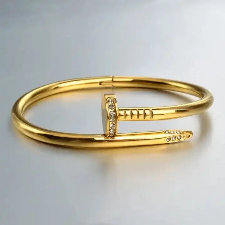 Simple Zircon Nail Bracelet