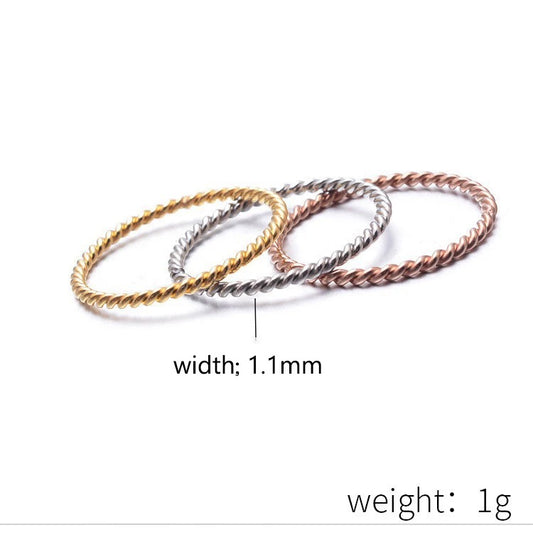 Simple Twisted Rope Ring