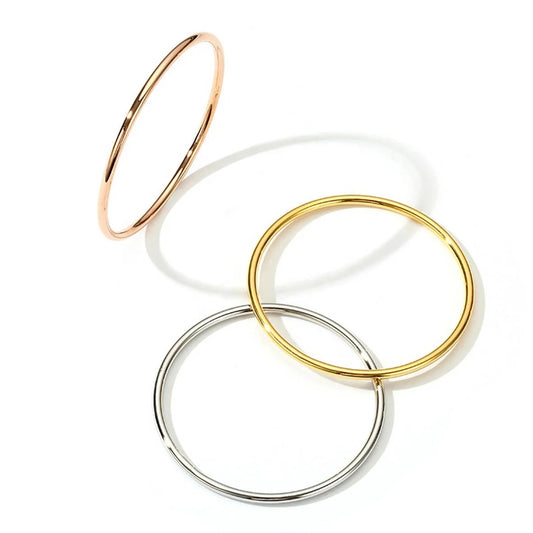 Minimal Classic Round Bangle