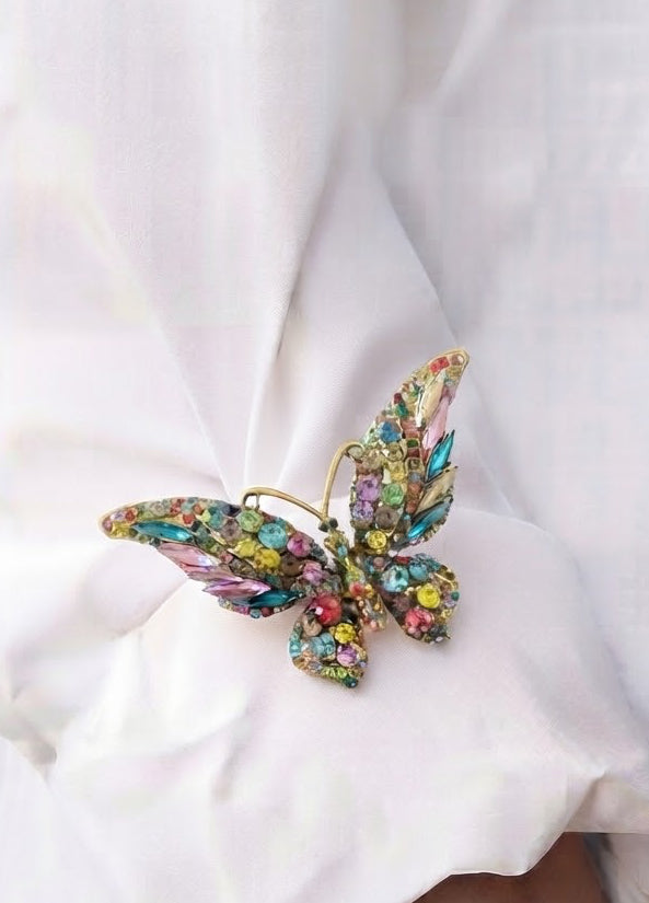 Rainbow Butterfly Brooch