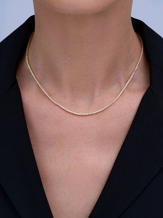 Sunstone Tennis Necklace