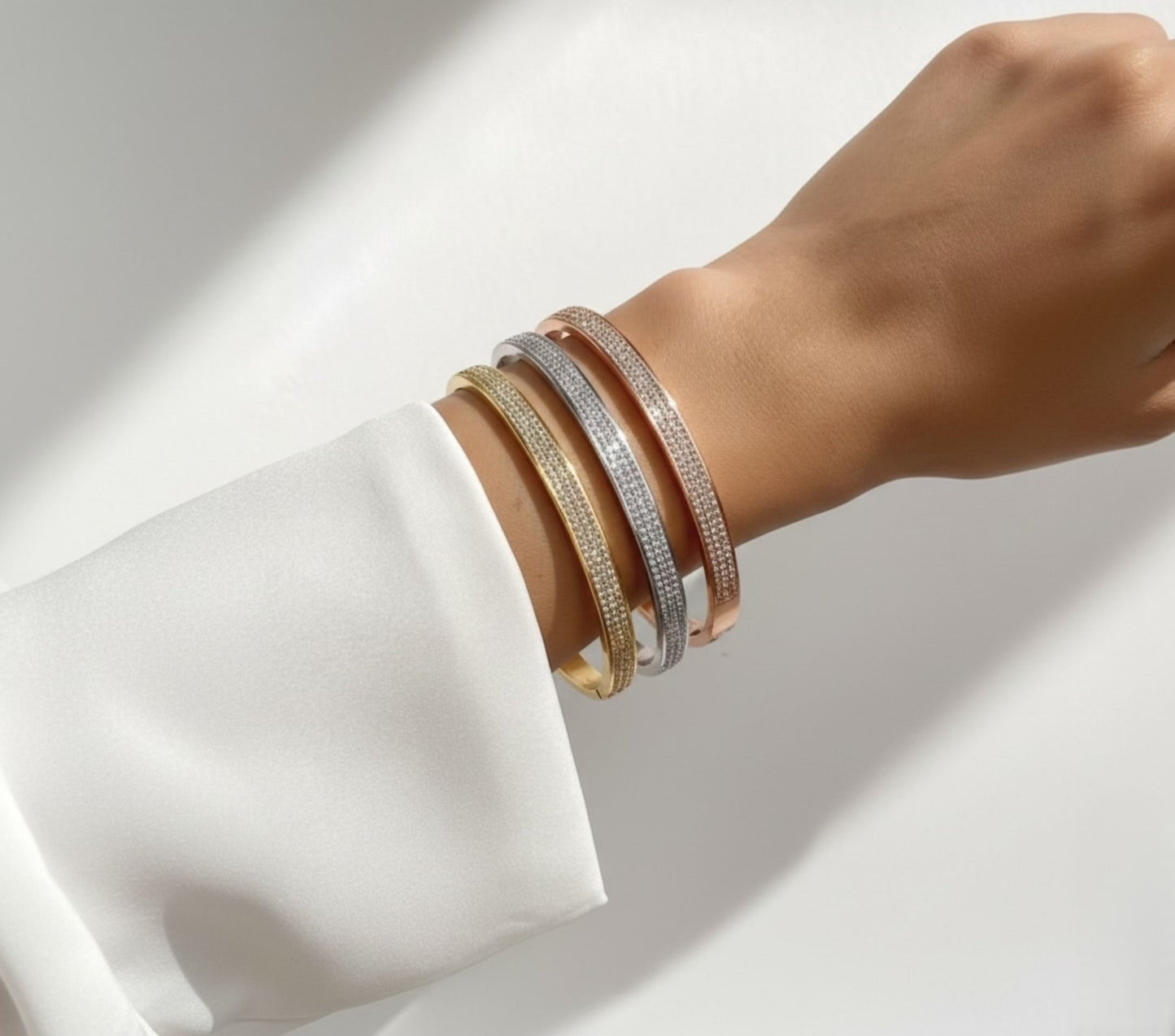 Triple Bling Bangle