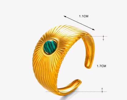 Adjustable Sun-ray Stone Rings