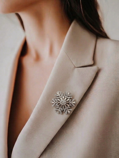 Snow Crystal Brooch