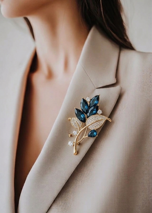 Marquise Stem Brooch