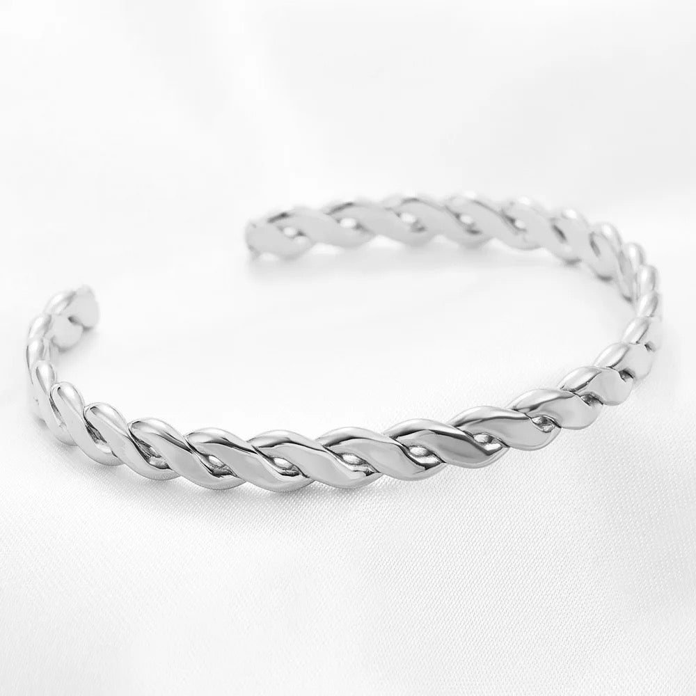 Twisted Open Bangle