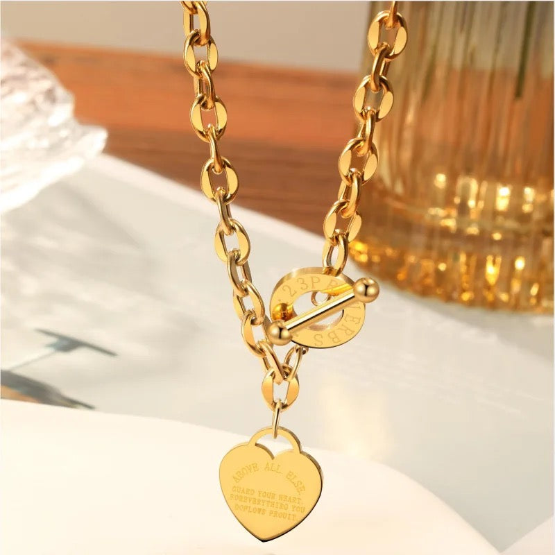 Buckle Love Chain Necklace