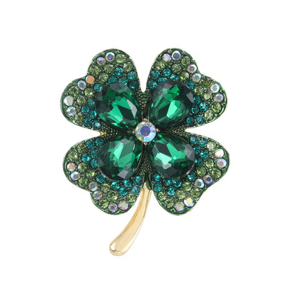 Mosaic Green Brooch