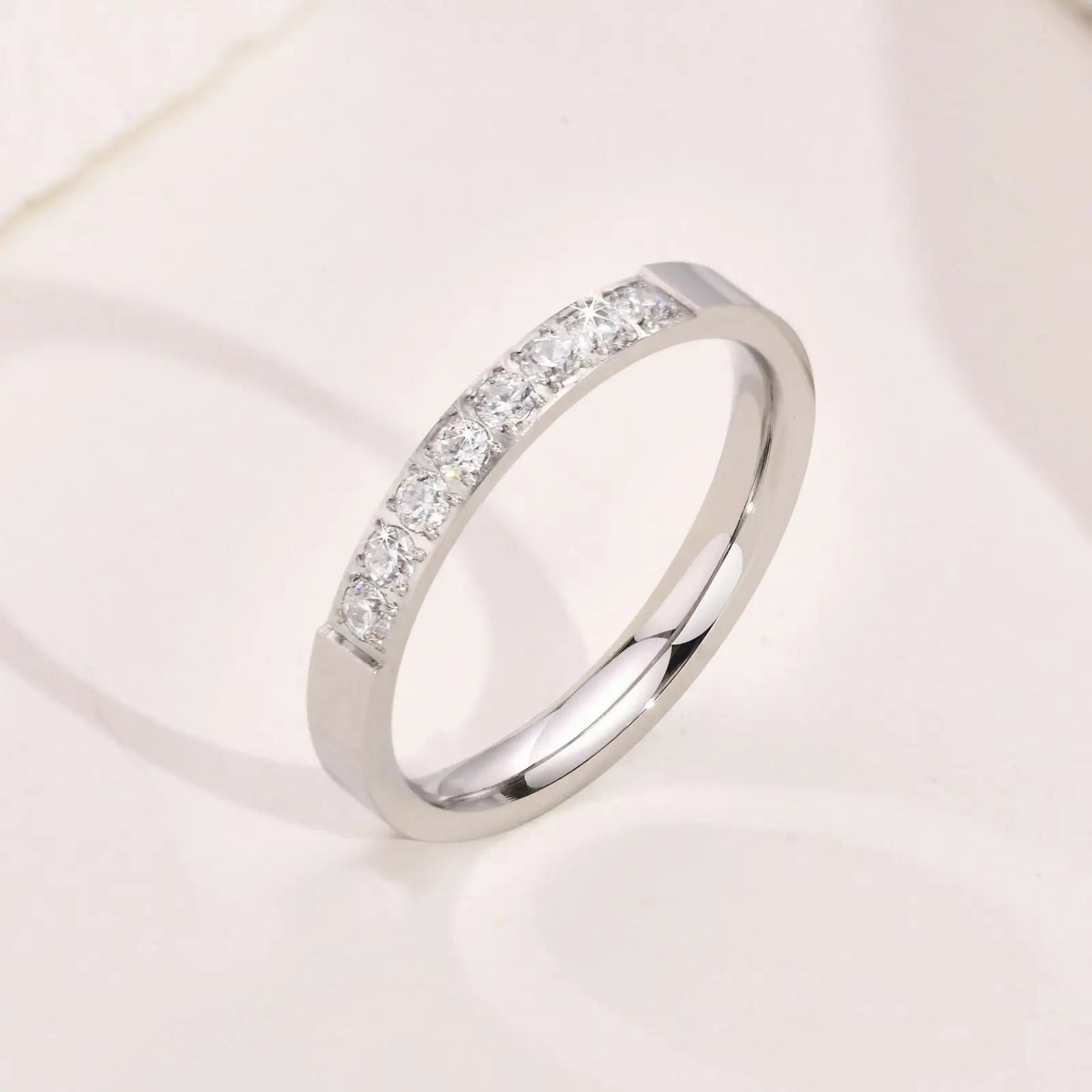 Halfway Zirconia Ring