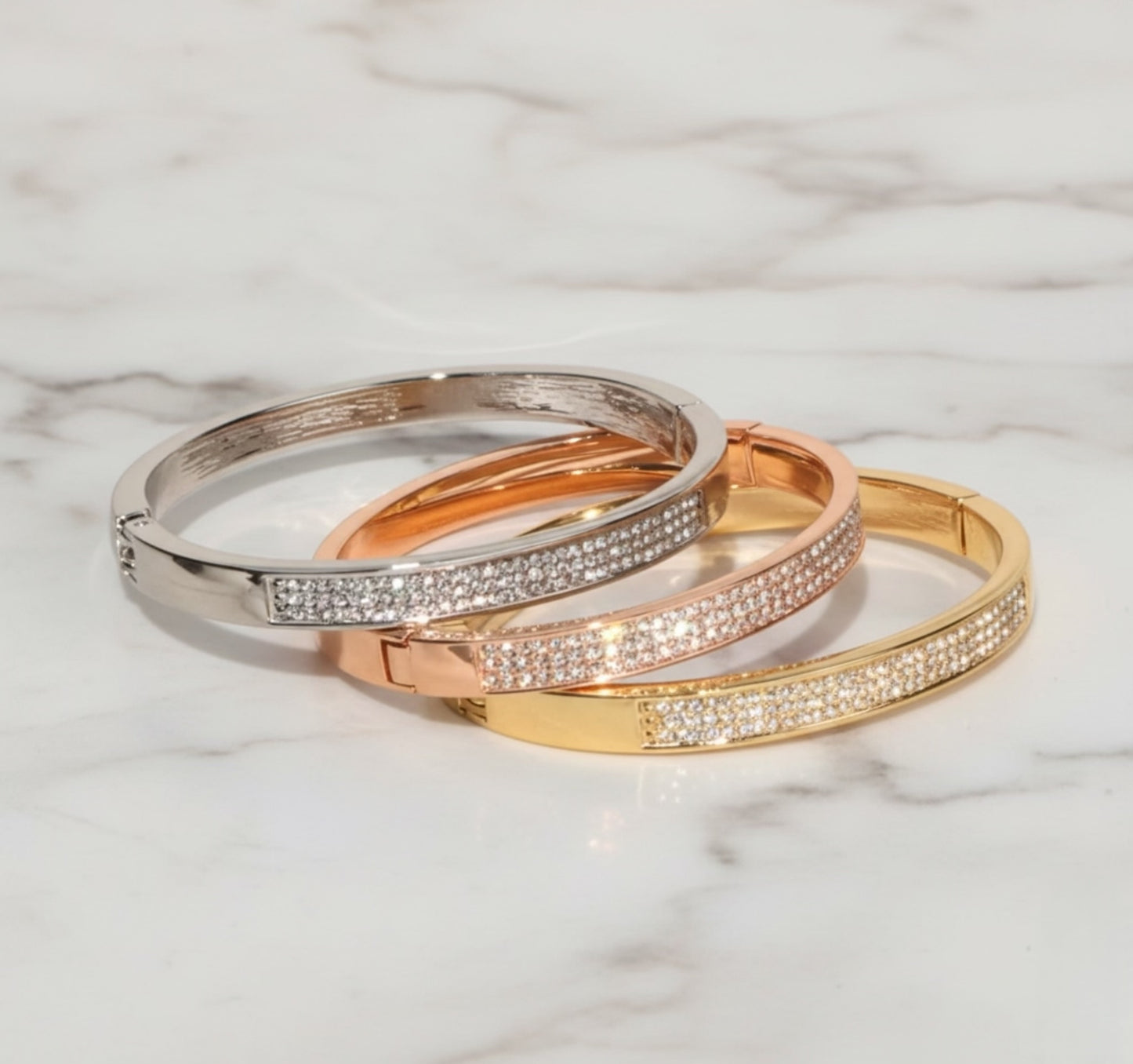 Triple Bling Bangle