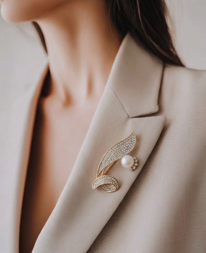 Ribbon Swirl Brooch