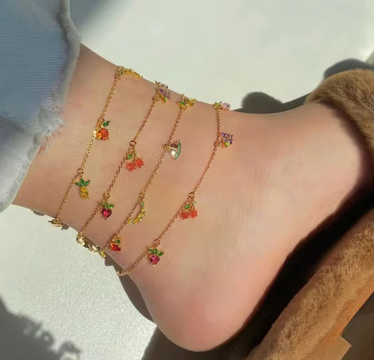Tropical Anklets