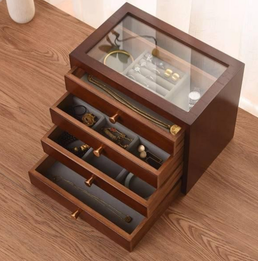 wood jewelry storage box